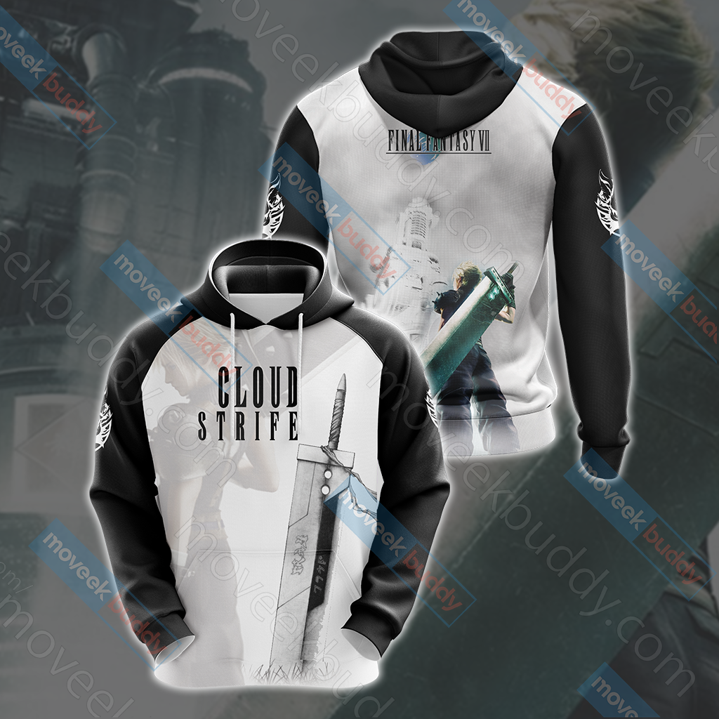 Final Fantasy VII - Cloud Strife Unisex 3D T-shirt Hoodie S