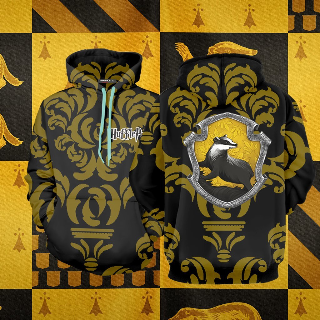 Loyal Like A Hufflepuff Harry Potter New Collection Unisex 3D T-shirt Zip Hoodie XS
