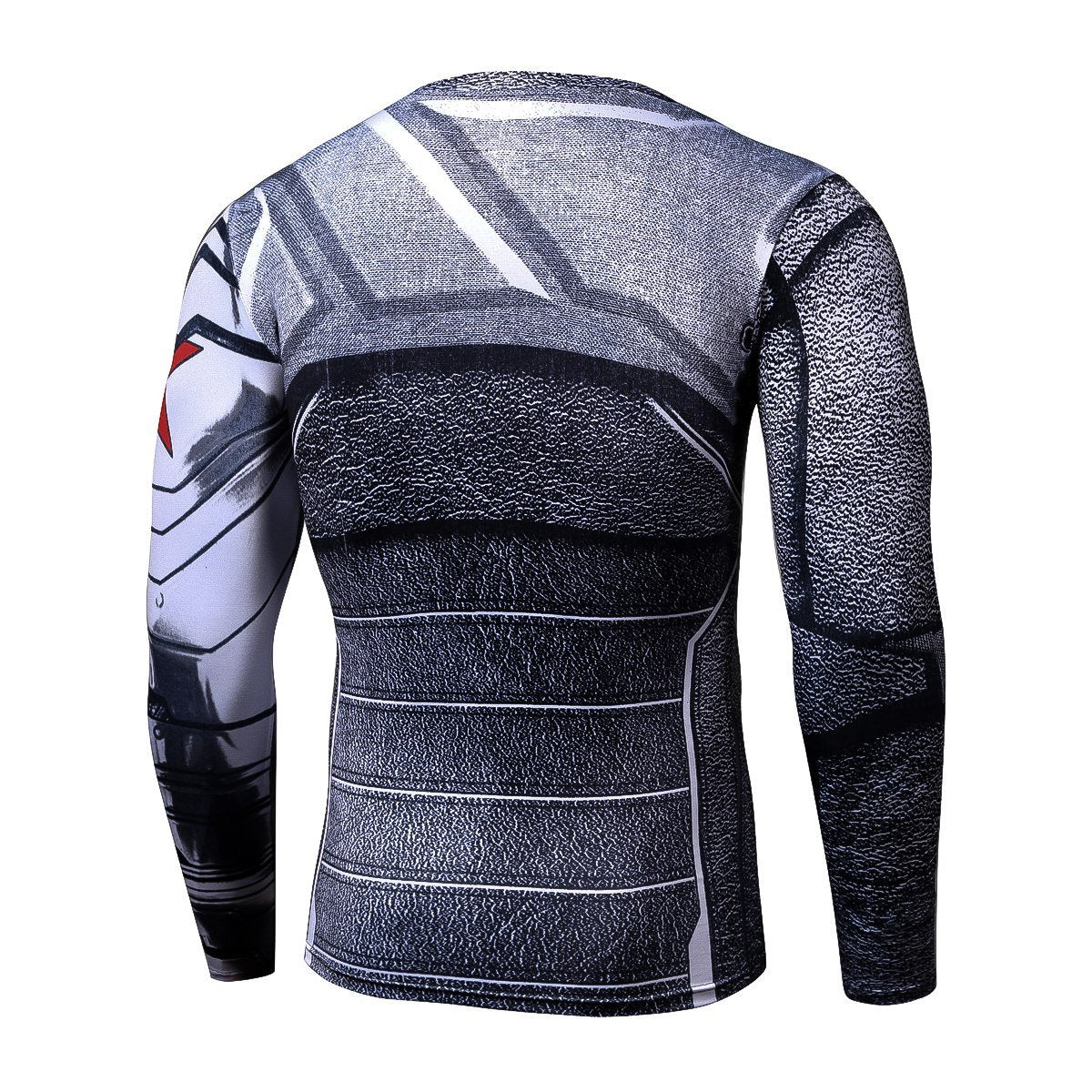Captain America: The Winter Soldier Bucky Barnes Cosplay Long Sleeve Compression T-shirt