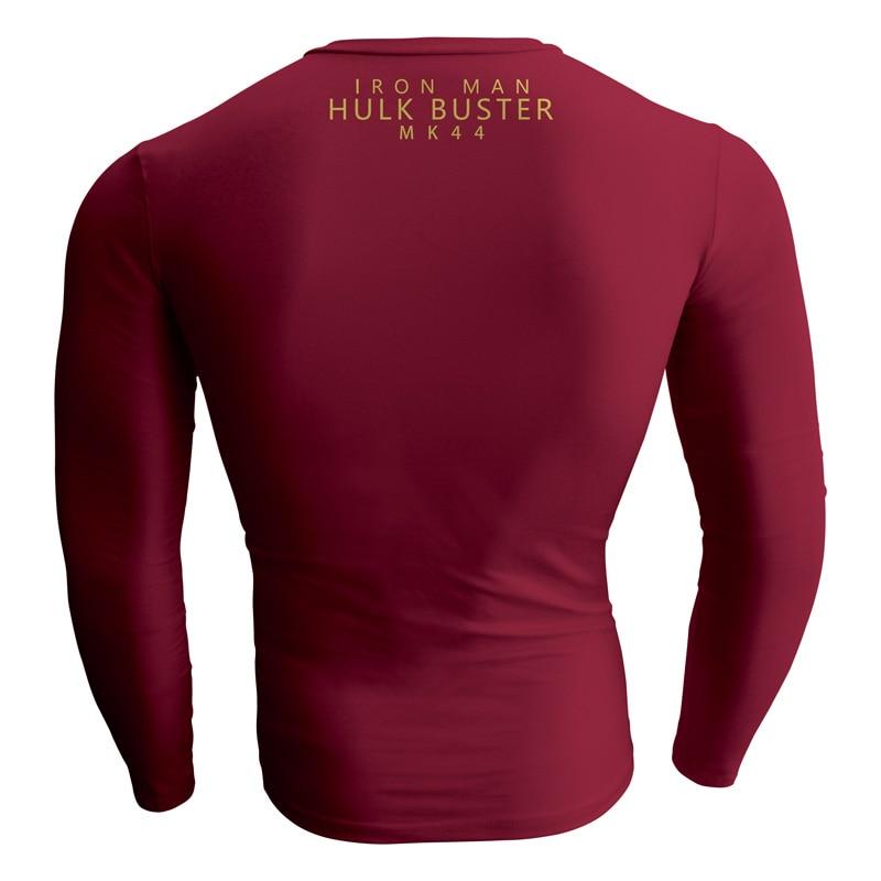 Iron Man Armor: Mark XLIV Cosplay Long Sleeve Compression T-shirt