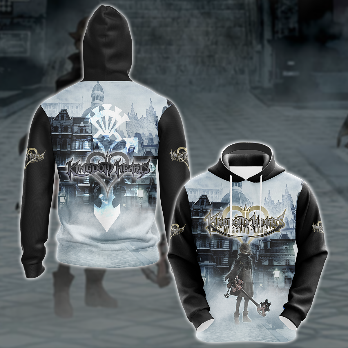 Kingdom Hearts: Missing Link Video Game 3D All Over Printed T-shirt Tank Top Zip Hoodie Pullover Hoodie Hawaiian Shirt Beach Shorts Jogger Hoodie S