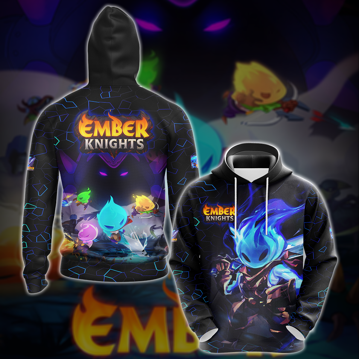 Ember Knights Video Game 3D All Over Printed T-shirt Tank Top Zip Hoodie Pullover Hoodie Hawaiian Shirt Beach Shorts Jogger Hoodie S