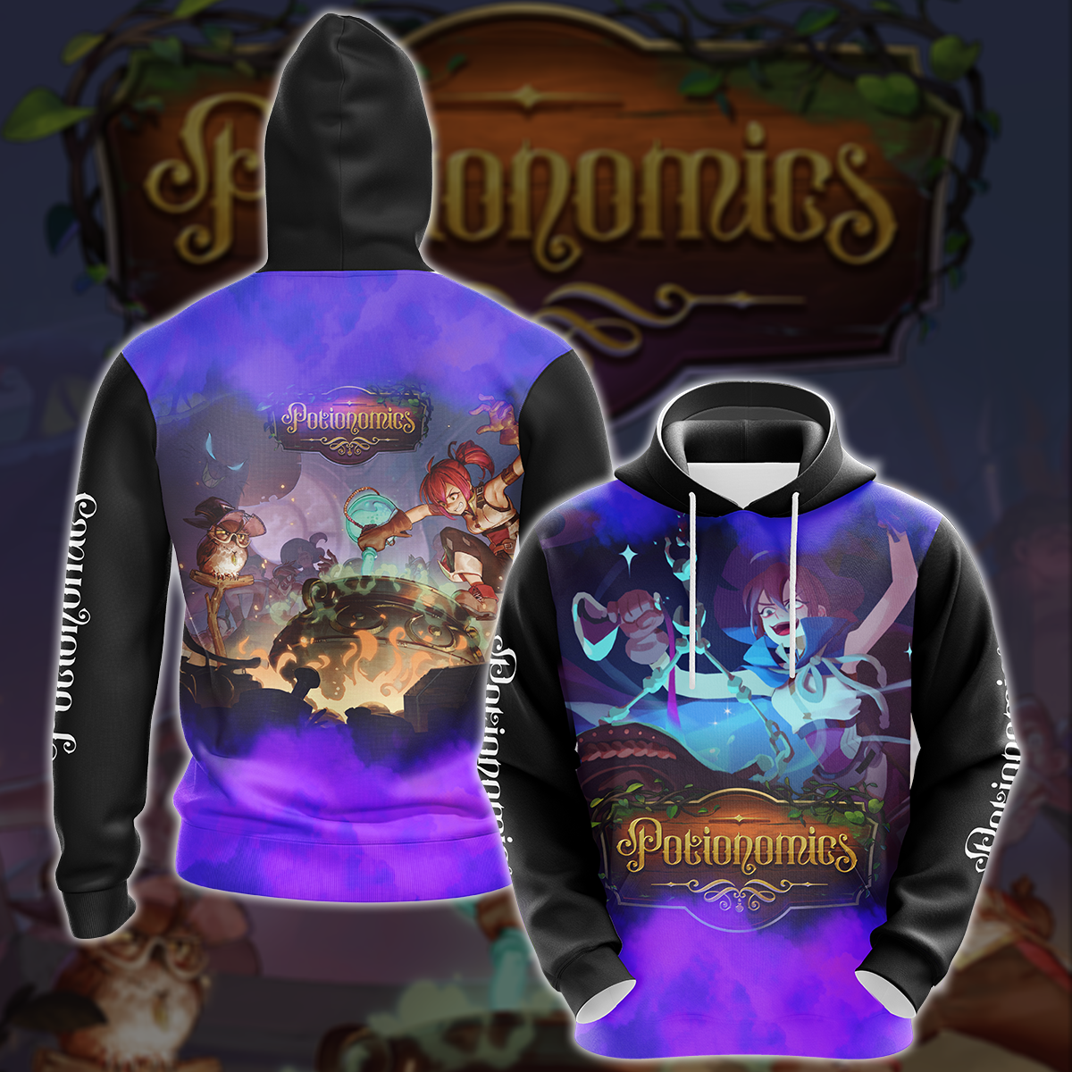 Potionomics Video Game All-Over T-shirt Hoodie Tank Top Hawaiian Shirt Beach Shorts Joggers Hoodie S