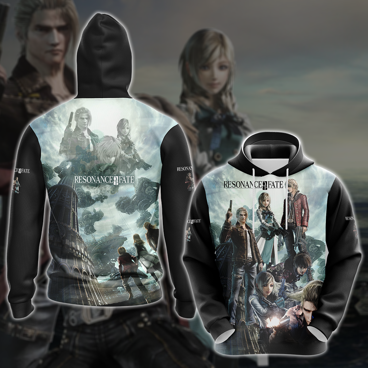 Resonance of Fate Video Game 3D All Over Printed T-shirt Tank Top Zip Hoodie Pullover Hoodie Hawaiian Shirt Beach Shorts Jogger Hoodie S