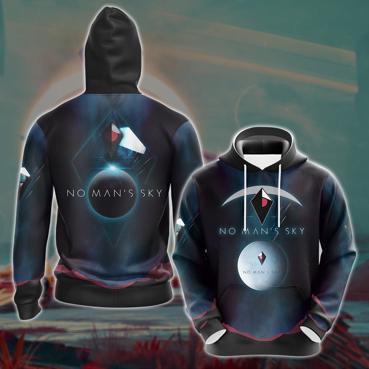 No Man's Sky Video Game 3D All Over Printed T-shirt Tank Top Zip Hoodie Pullover Hoodie Hawaiian Shirt Beach Shorts Jogger Hoodie S