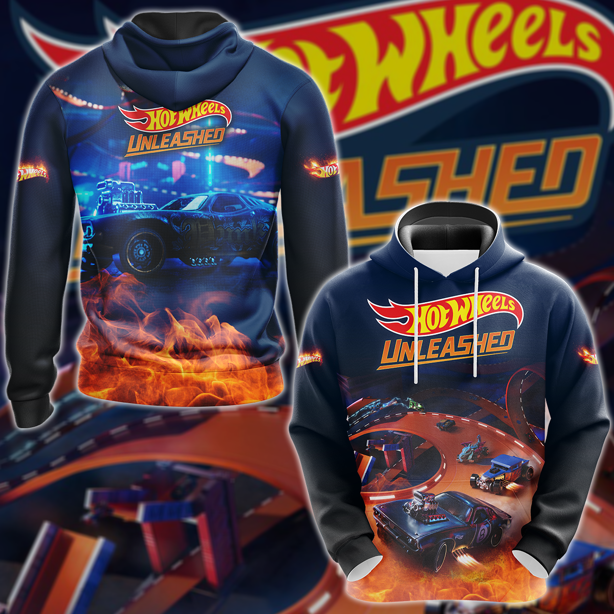 Hot Wheels Unleashed Video Game 3D All Over Print T-shirt Tank Top Zip Hoodie Pullover Hoodie Hawaiian Shirt Beach Shorts Jogger Hoodie S