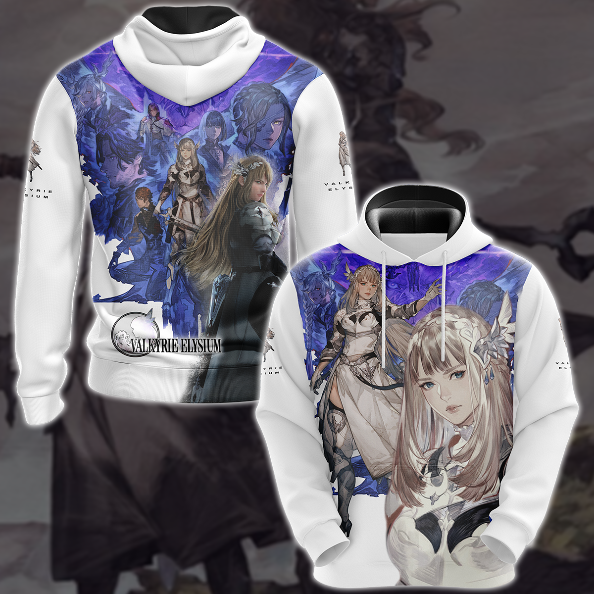 Valkyrie Elysium Video Game 3D All Over Print T-shirt Tank Top Zip Hoodie Pullover Hoodie Hawaiian Shirt Beach Shorts Jogger Hoodie S