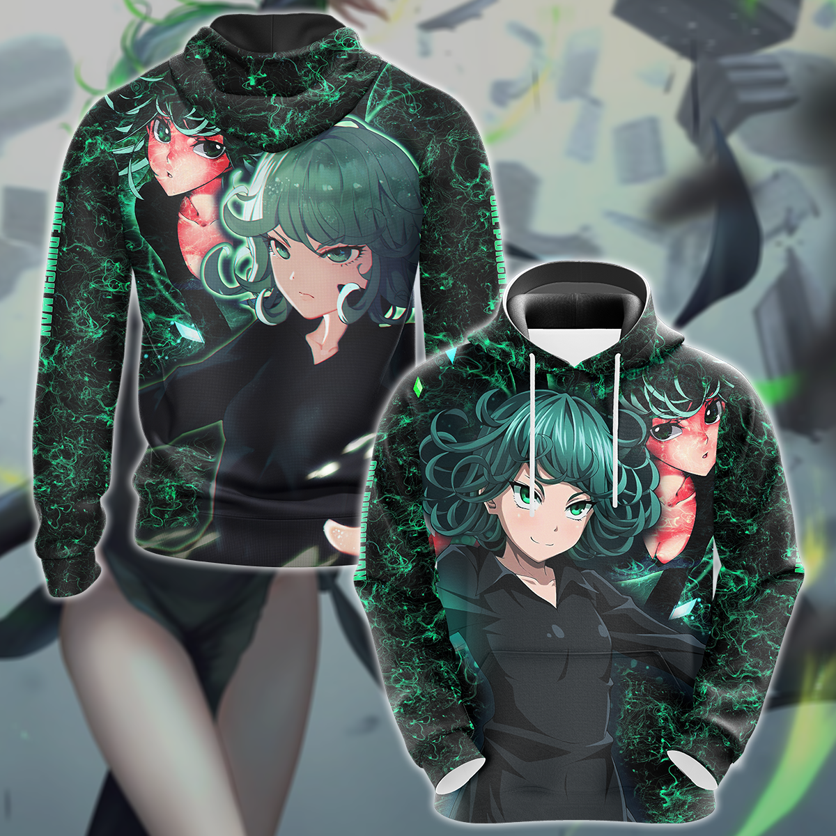 One Punch Man Tatsumaki 3D All Over Print T-shirt Tank Top Zip Hoodie Pullover Hoodie Hawaiian Shirt Beach Shorts Jogger Hoodie S