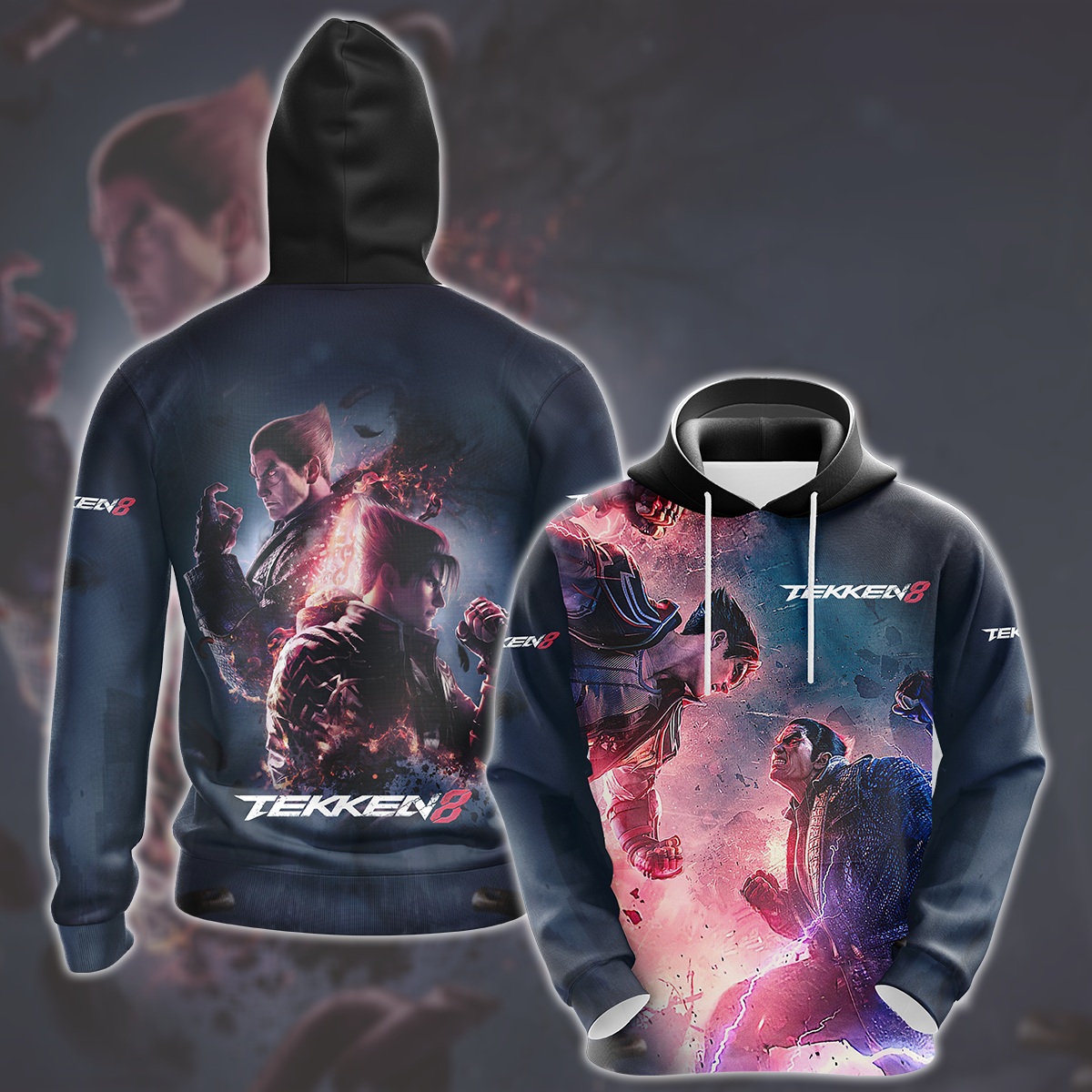 Tekken 8 Video Game All Over Printed T-shirt Tank Top Zip Hoodie Pullover Hoodie Hawaiian Shirt Beach Shorts Joggers Hoodie S