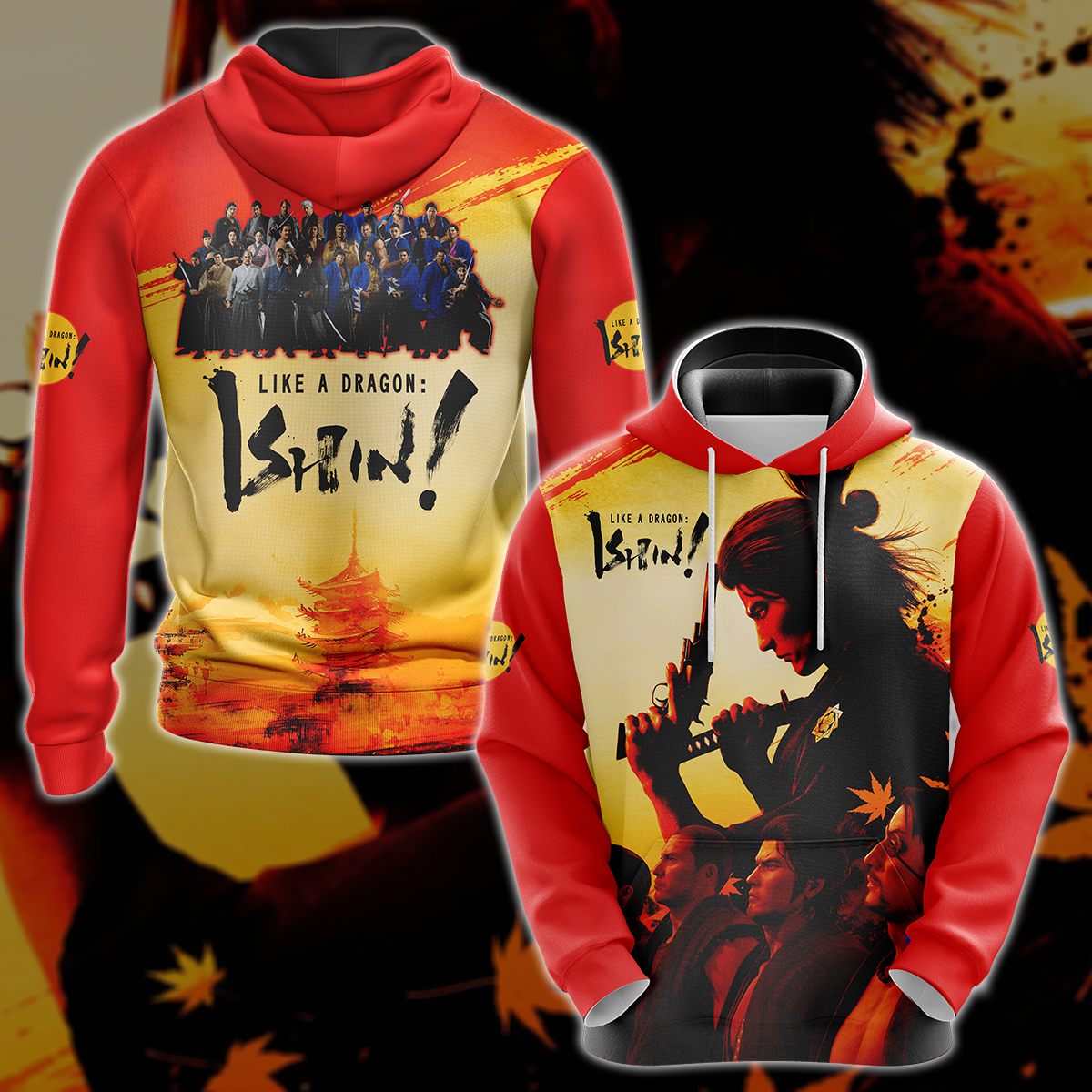 Like a Dragon: Ishin! Video Game 3D All Over Printed T-shirt Tank Top Zip Hoodie Pullover Hoodie Hawaiian Shirt Beach Shorts Jogger Hoodie S