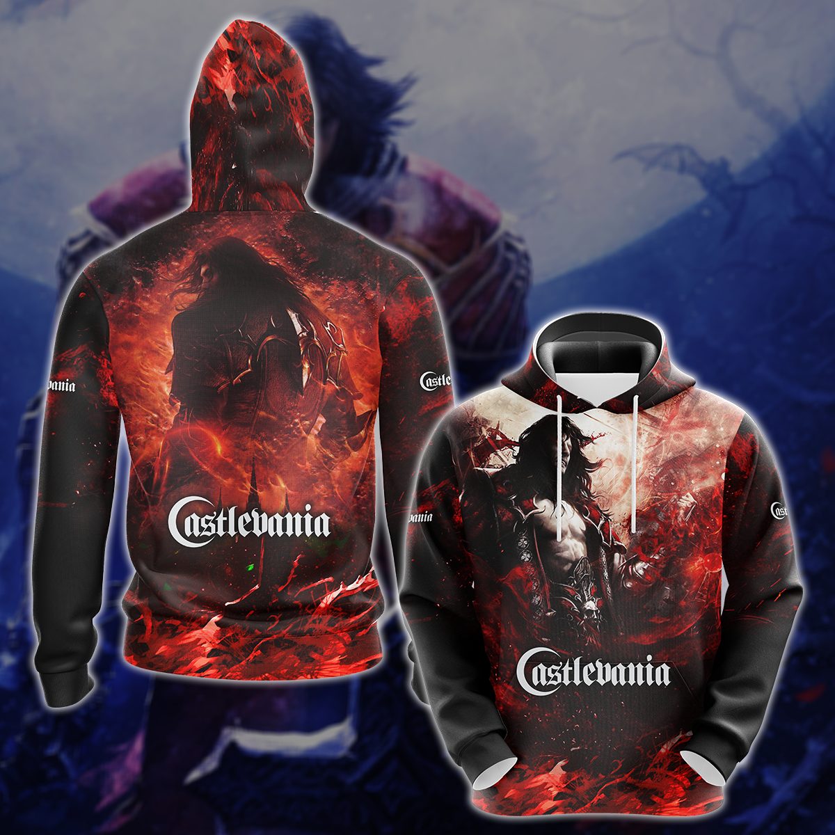 Castlevania Video Game 3D All Over Printed T-shirt Tank Top Zip Hoodie Pullover Hoodie Hawaiian Shirt Beach Shorts Jogger Hoodie S