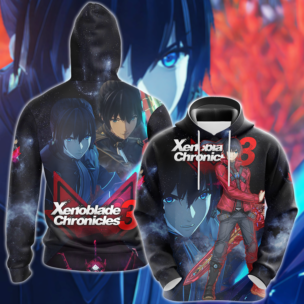 Xenoblade Chronicles 3 Video Game 3D All Over Print T-shirt Tank Top Zip Hoodie Pullover Hoodie Hawaiian Shirt Beach Shorts Jogger Hoodie S