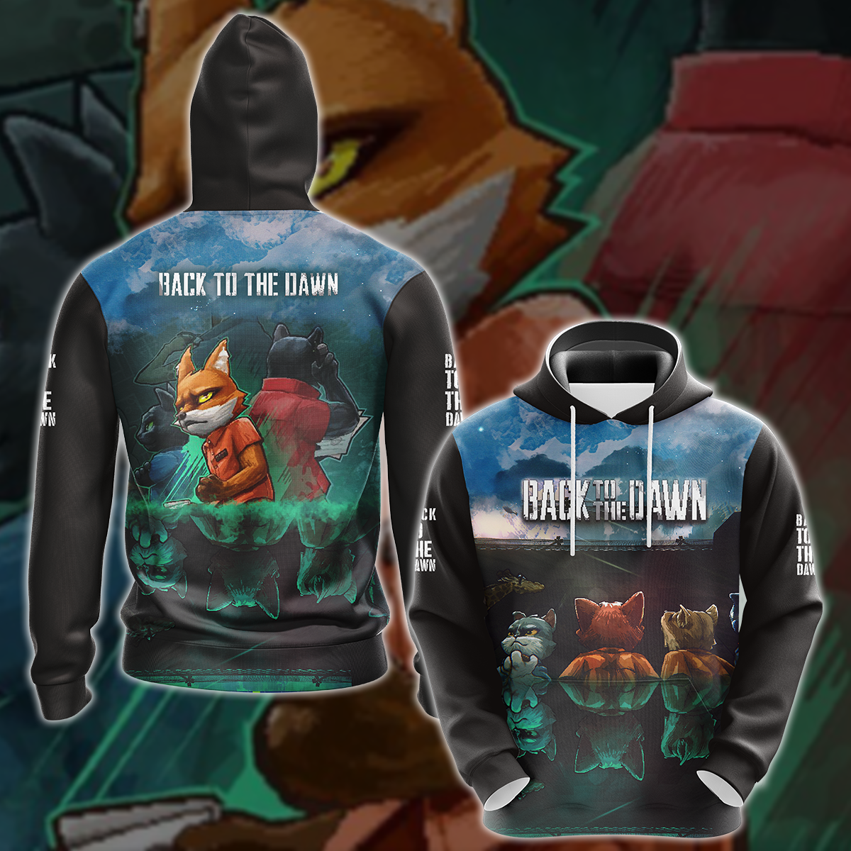 Back to the Dawn Video Game 3D All Over Printed T-shirt Tank Top Zip Hoodie Pullover Hoodie Hawaiian Shirt Beach Shorts Jogger Hoodie S
