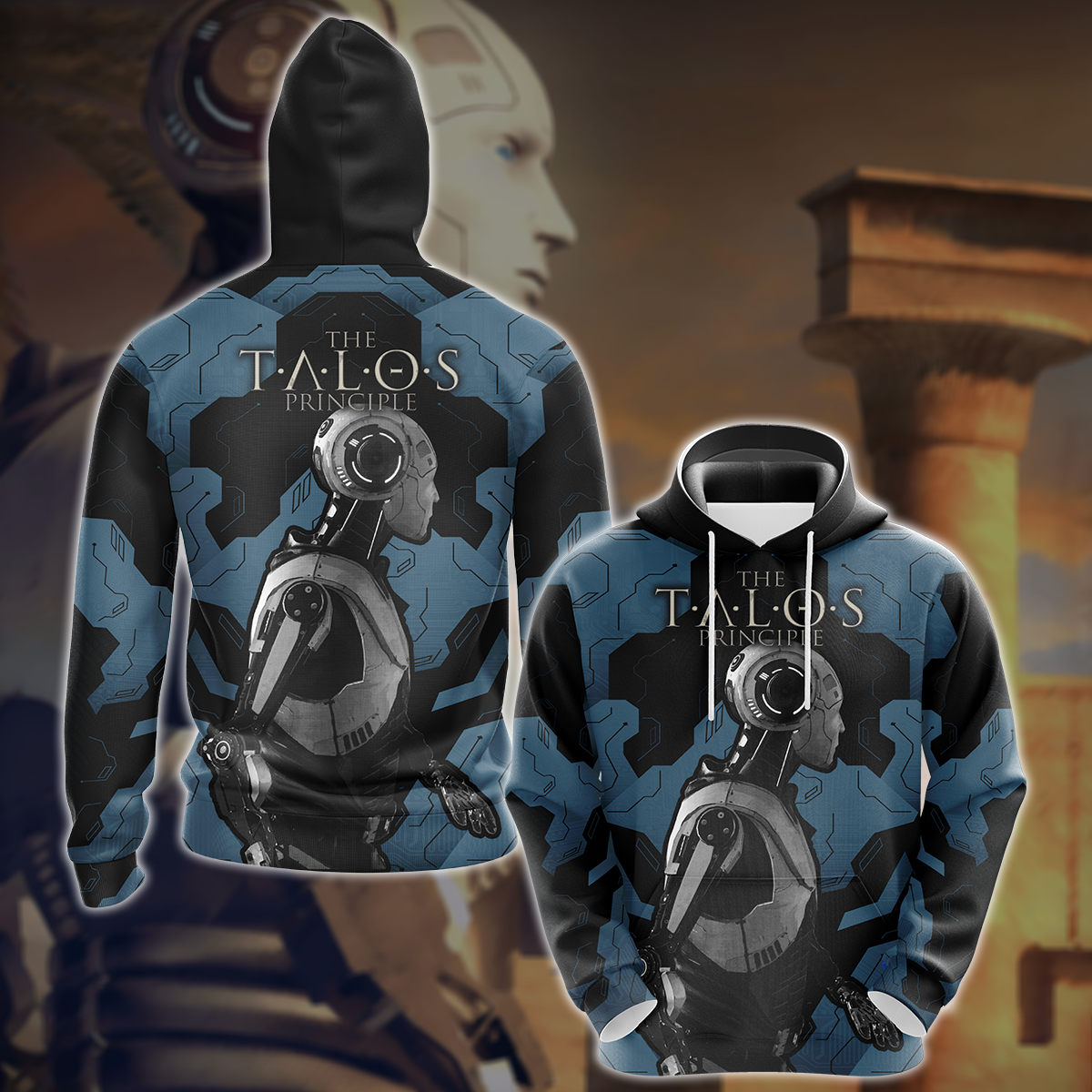 Talos Principle Video Game 3D All Over Printed T-shirt Tank Top Zip Hoodie Pullover Hoodie Hawaiian Shirt Beach Shorts Jogger Hoodie S