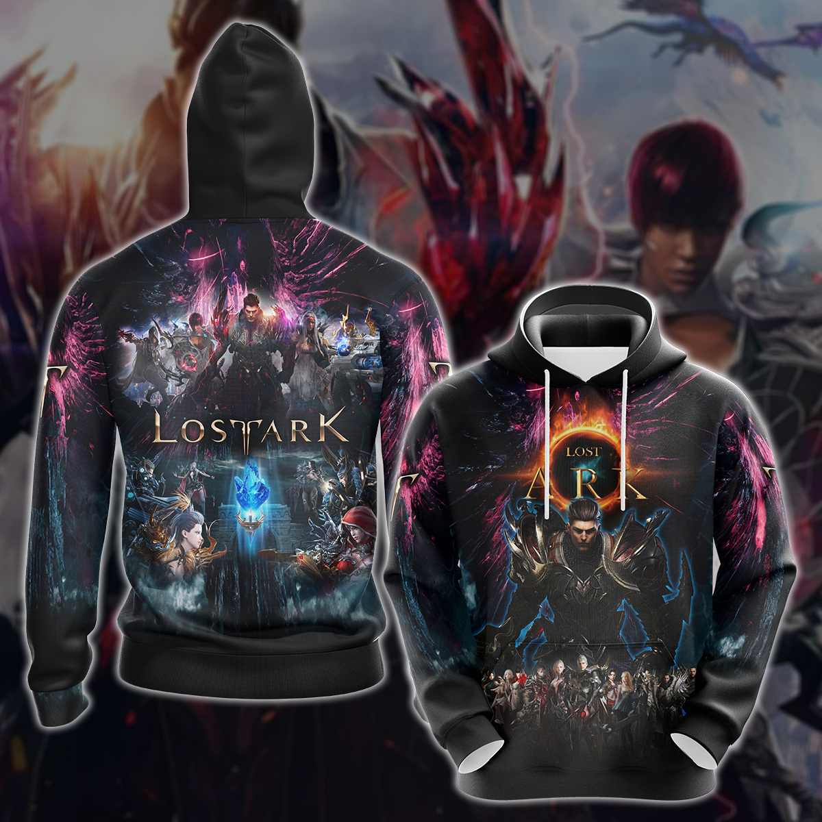 Lost Ark Video Game 3D All Over Printed T-shirt Tank Top Zip Hoodie Pullover Hoodie Hawaiian Shirt Beach Shorts Jogger Hoodie S