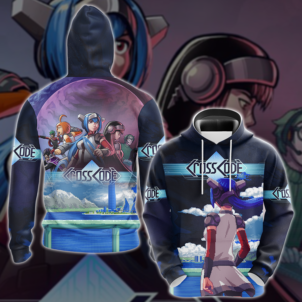 Crosscode Video Game 3D All Over Printed T-shirt Tank Top Zip Hoodie Pullover Hoodie Hawaiian Shirt Beach Shorts Jogger Hoodie S