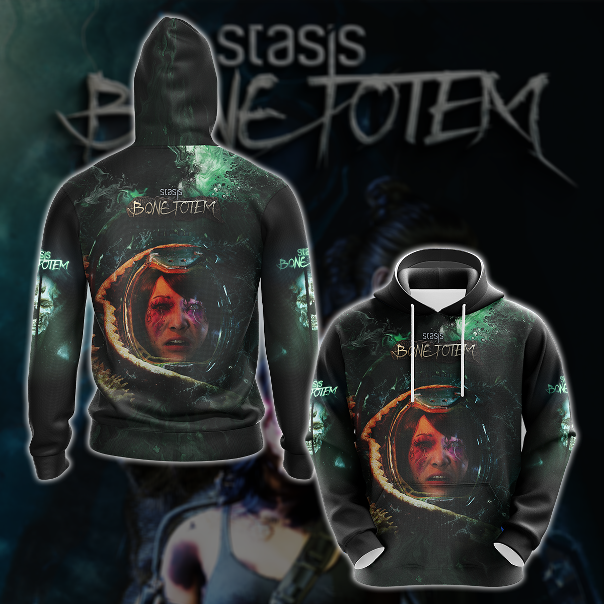 Stasis: Bone Totem Video Game 3D All Over Printed T-shirt Tank Top Zip Hoodie Pullover Hoodie Hawaiian Shirt Beach Shorts Jogger Hoodie S