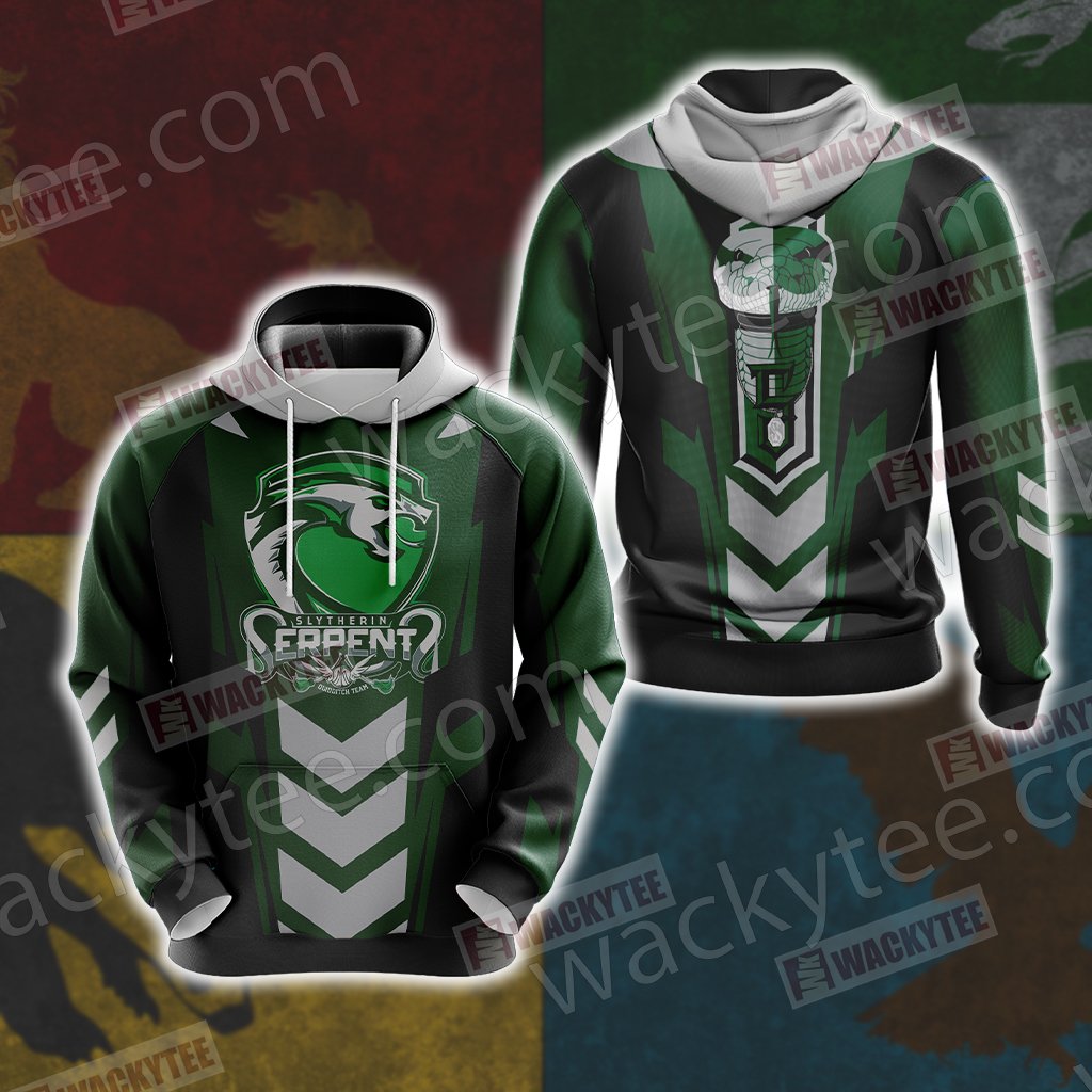 Harry Potter - Slytherin House Sporty Style Unisex Unisex 3D T-shirt Hoodie S
