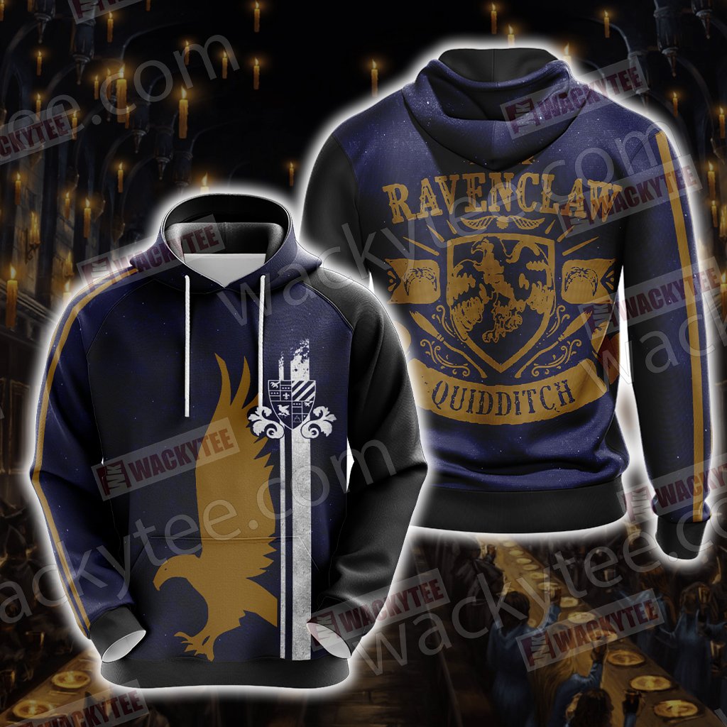 Harry Potter - Ravenclaw House Quidditch Unisex 3D T-shirt Hoodie S