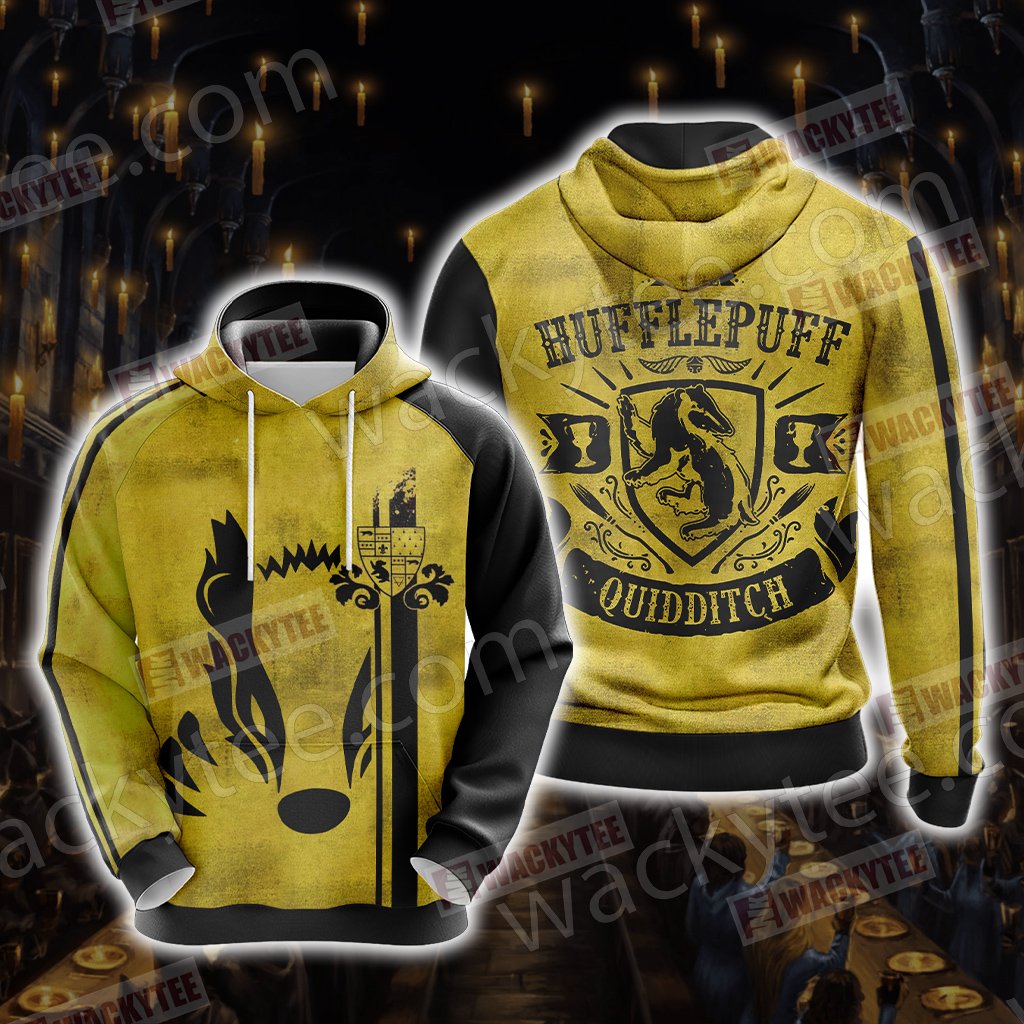 Harry Potter - Hufflepuff House Quidditch Unisex 3D T-shirt Hoodie S