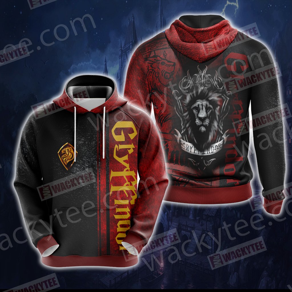 Harry Potter - Gryffindor House Wacky Style New Unisex 3D T-shirt Hoodie S