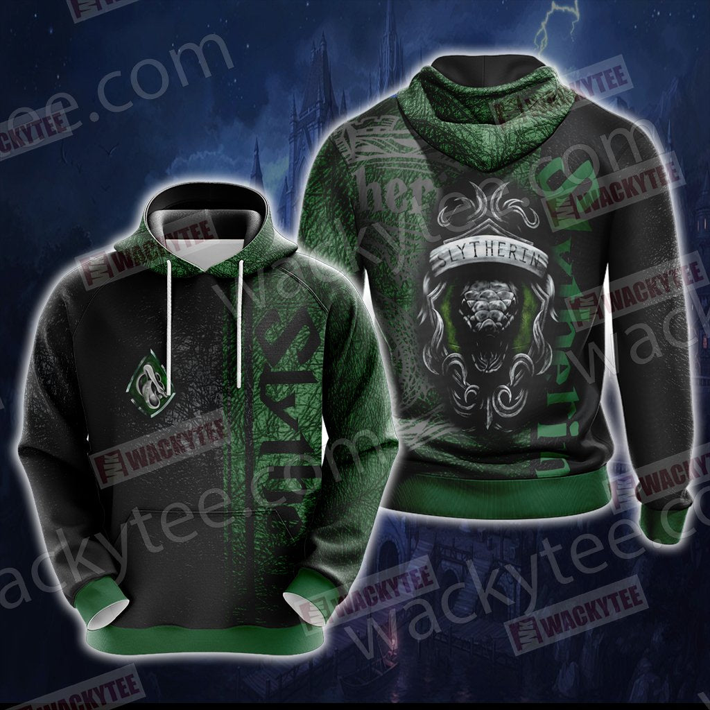 Harry Potter - Slytherin House Wacky Style New Unisex 3D T-shirt Hoodie S