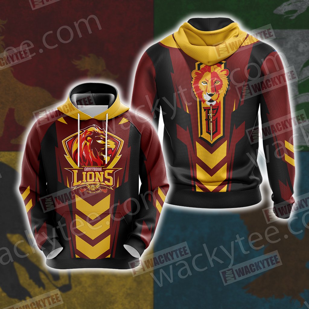 Harry Potter - Gryffindor House Sporty Style Unisex 3D T-shirt Hoodie S