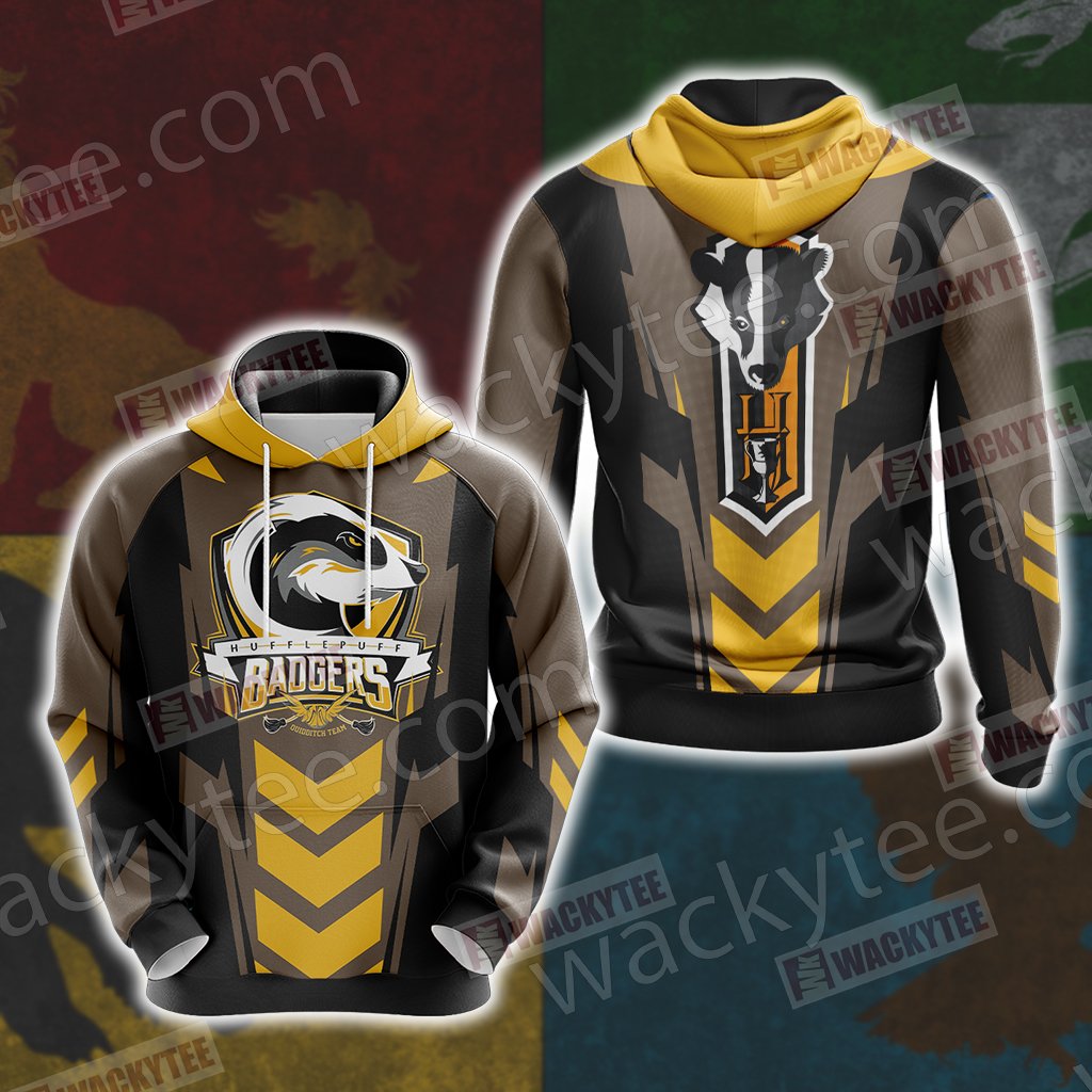 Harry Potter - Hufflepuff House Sporty Style Unisex 3D T-shirt Hoodie S