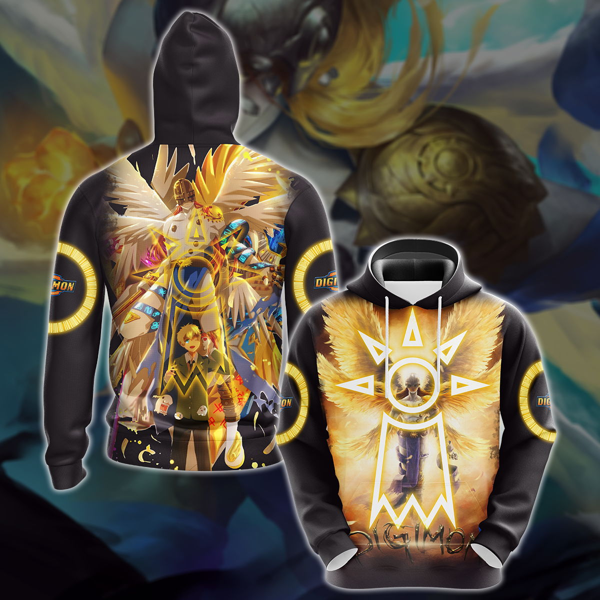 Digimon Video Game 3D All Over Printed T-shirt Tank Top Zip Hoodie Pullover Hoodie Hawaiian Shirt Beach Shorts Jogger Hoodie S