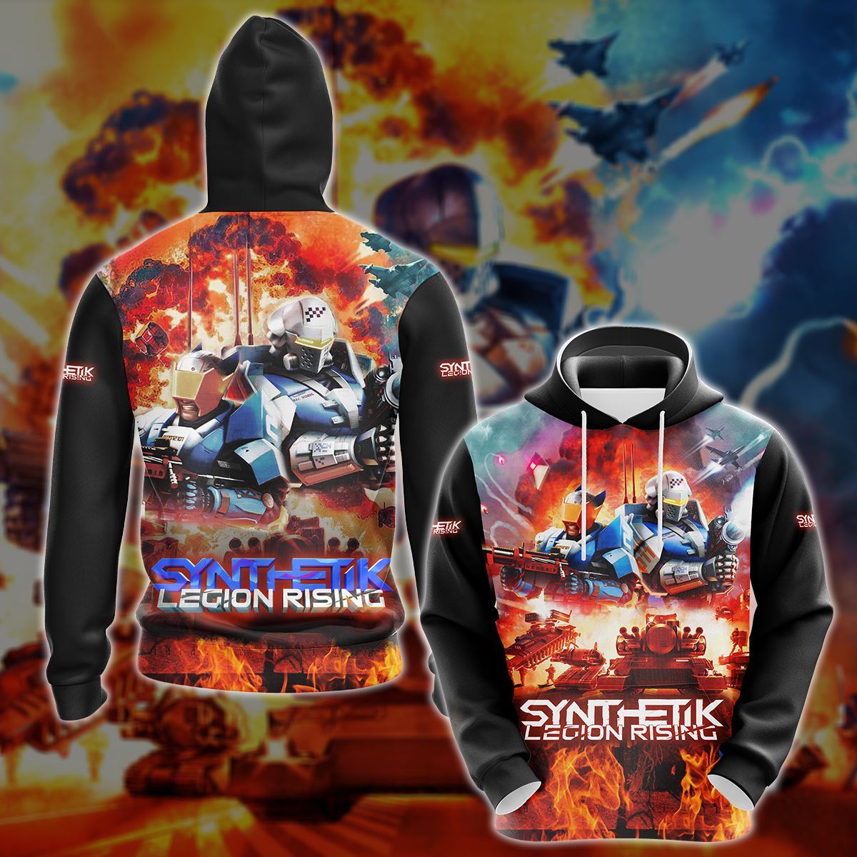 Synthetik: Legion Rising Video Game 3D All Over Printed T-shirt Tank Top Zip Hoodie Pullover Hoodie Hawaiian Shirt Beach Shorts Jogger Hoodie S