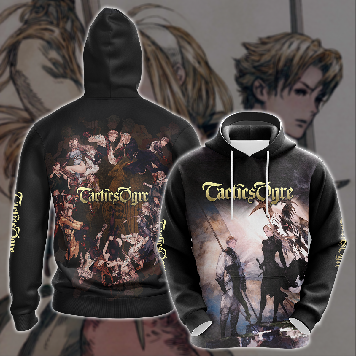 Tactics Ogre Video Game 3D All Over Printed T-shirt Tank Top Zip Hoodie Pullover Hoodie Hawaiian Shirt Beach Shorts Joggers Hoodie S