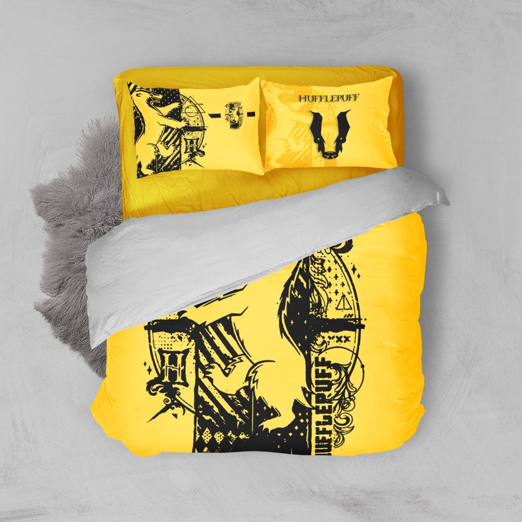 Quidditch Hufflepuff Harry Potter Bed Set Twin (3PCS)