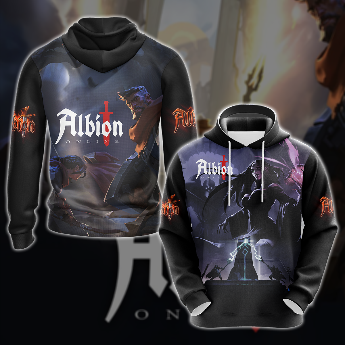 Albion Online Video Game 3D All Over Printed T-shirt Tank Top Zip Hoodie Pullover Hoodie Hawaiian Shirt Beach Shorts Jogger Hoodie S
