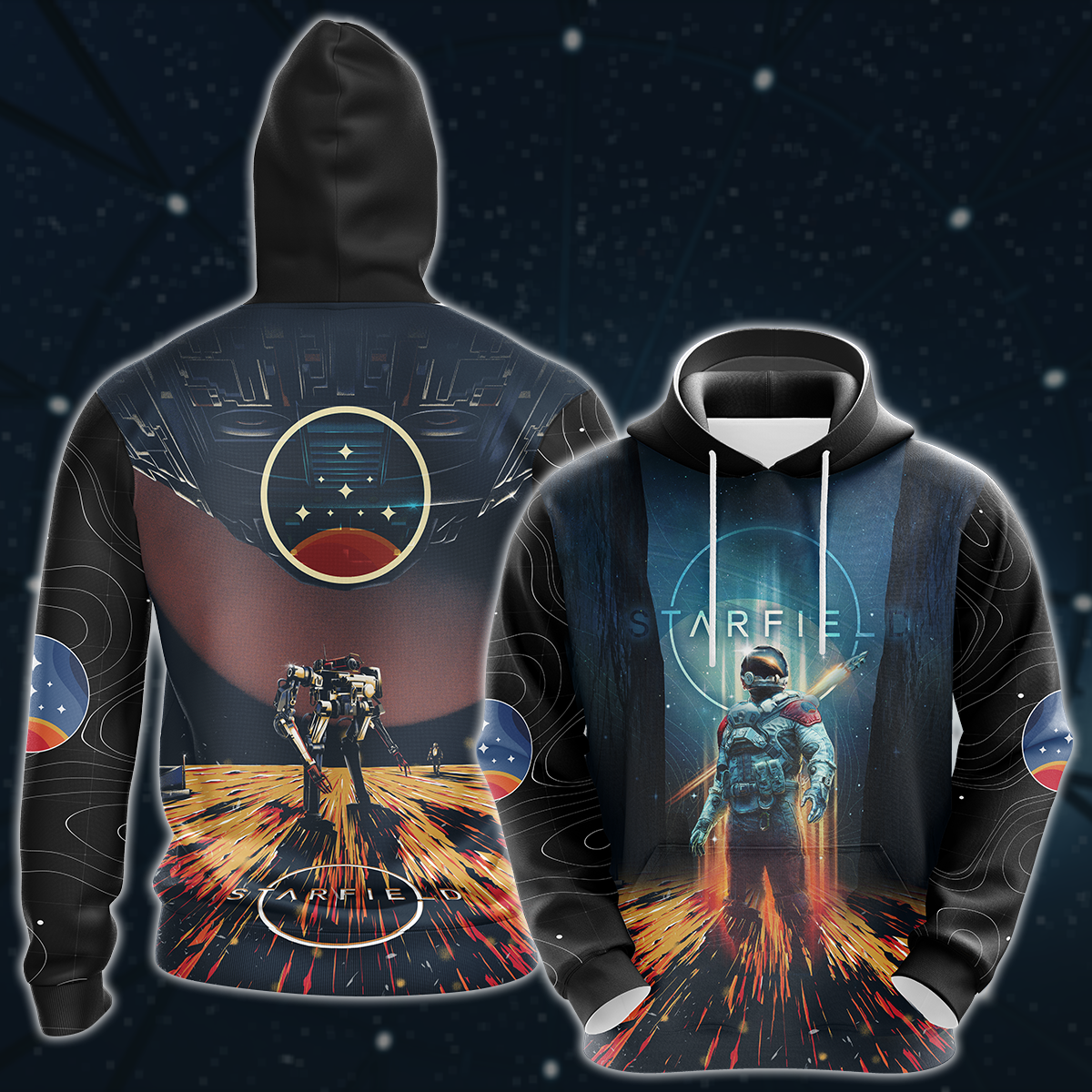 Starfield Video Game 3D All Over Printed T-shirt Tank Top Zip Hoodie Pullover Hoodie Hawaiian Shirt Beach Shorts Joggers Hoodie S