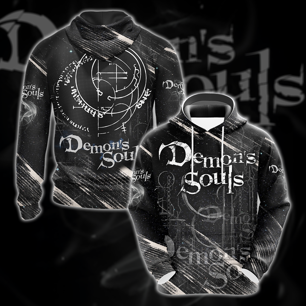 Demon's Souls All Over Print T-shirt Tank Top Zip Hoodie Pullover Hoodie Hawaiian Shirt Hoodie S
