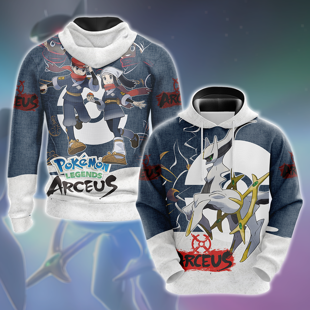 Pokémon Legends: Arceus 3D All Over Print T-shirt Tank Top Zip Hoodie Pullover Hoodie Hawaiian Shirt Beach Shorts Jogger Hoodie S