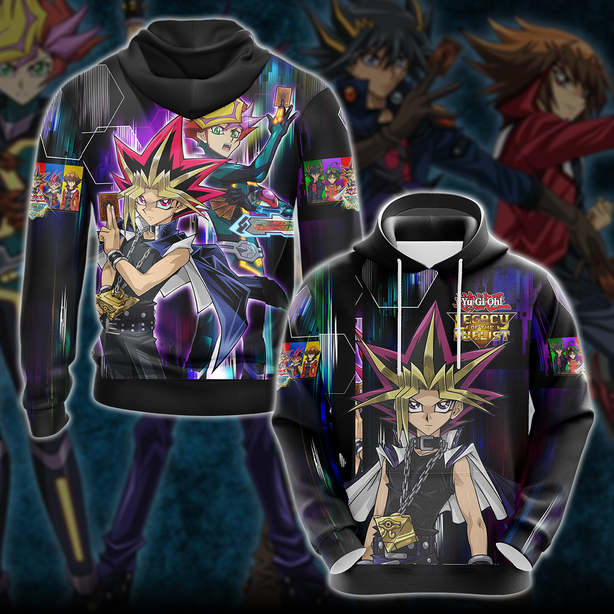 Yu-Gi-Oh! Legacy of the Duelist Video Game 3D All Over Printed T-shirt Tank Top Zip Hoodie Pullover Hoodie Hawaiian Shirt Beach Shorts Jogger Hoodie S