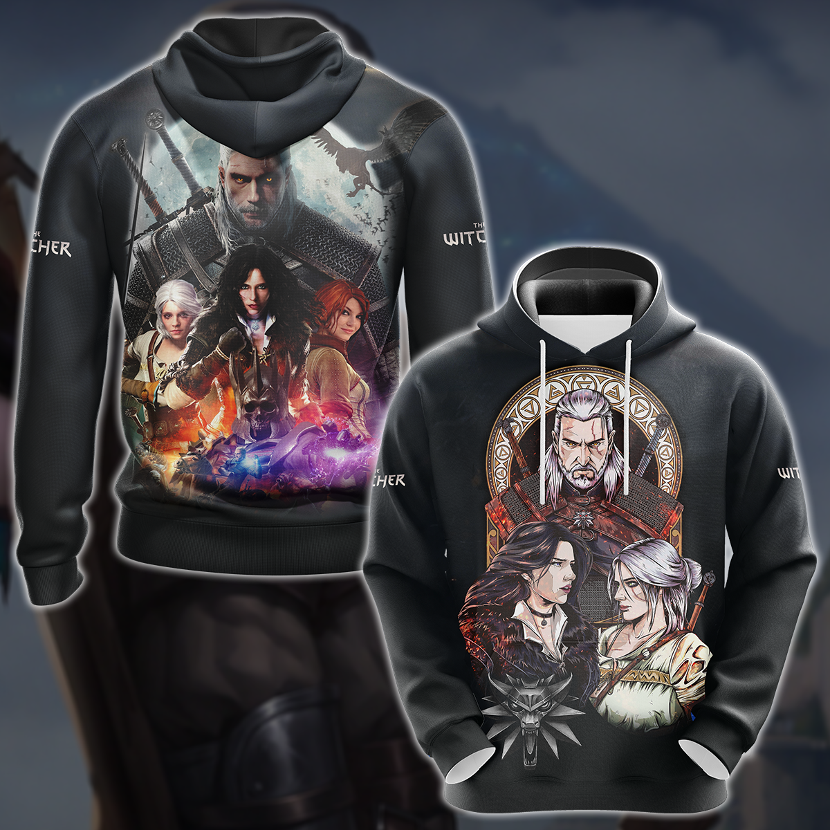 The Witcher Video Game 3D All Over Printed T-shirt Tank Top Zip Hoodie Pullover Hoodie Hawaiian Shirt Beach Shorts Jogger Hoodie S