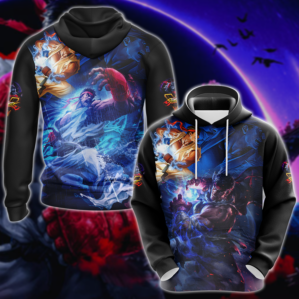 Street Fighter 5 Video Game 3D All Over Print T-shirt Tank Top Zip Hoodie Pullover Hoodie Hawaiian Shirt Beach Shorts Jogger Hoodie S