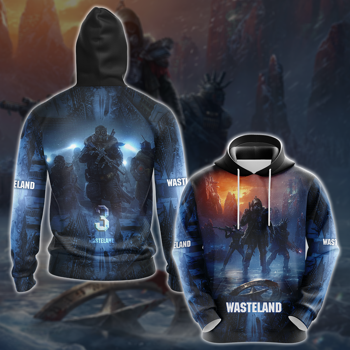 Wasteland 3 Video Game 3D All Over Printed T-shirt Tank Top Zip Hoodie Pullover Hoodie Hawaiian Shirt Beach Shorts Jogger Hoodie S