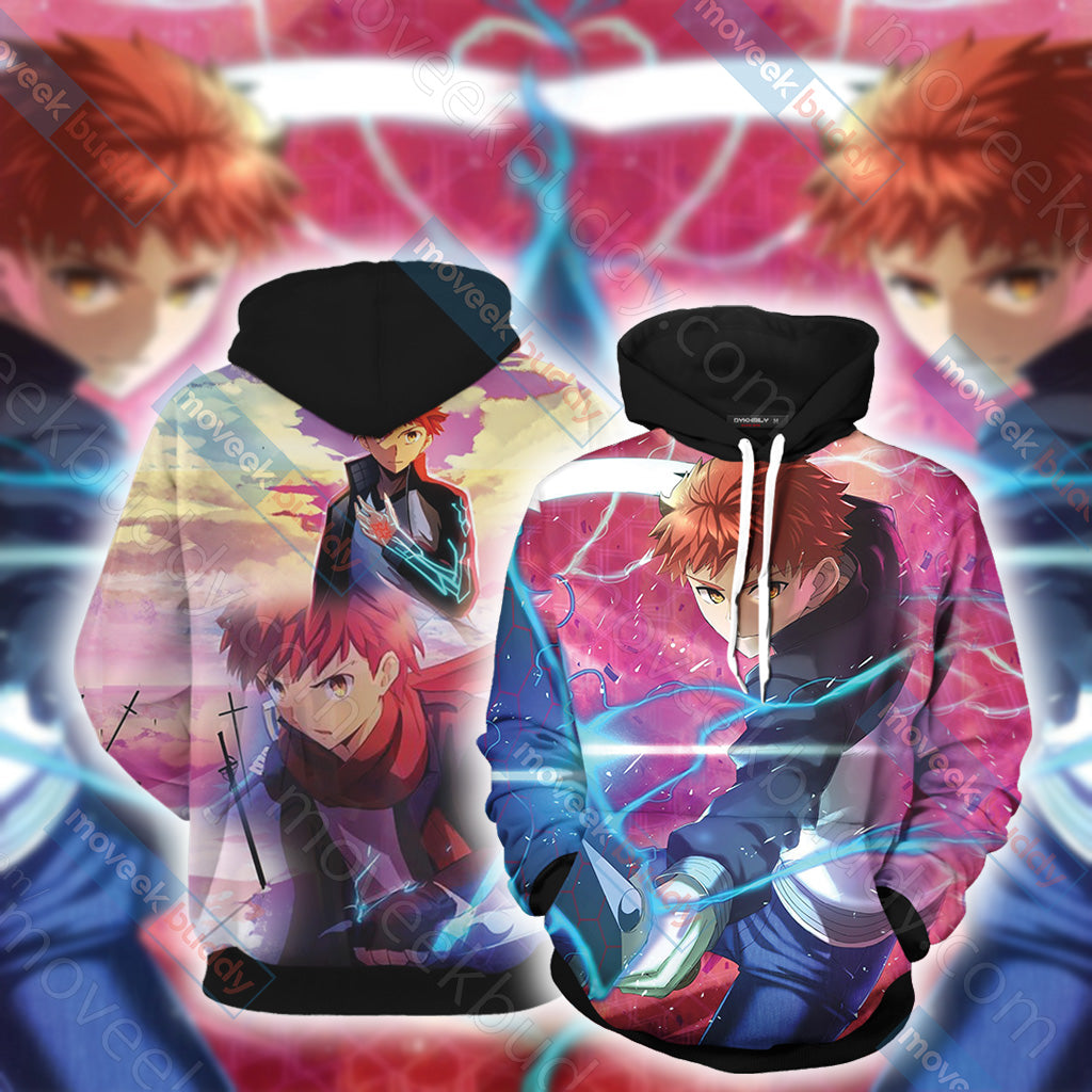 Fate/Stay Night Emiya Shirou 3D T-shirt Hoodie S
