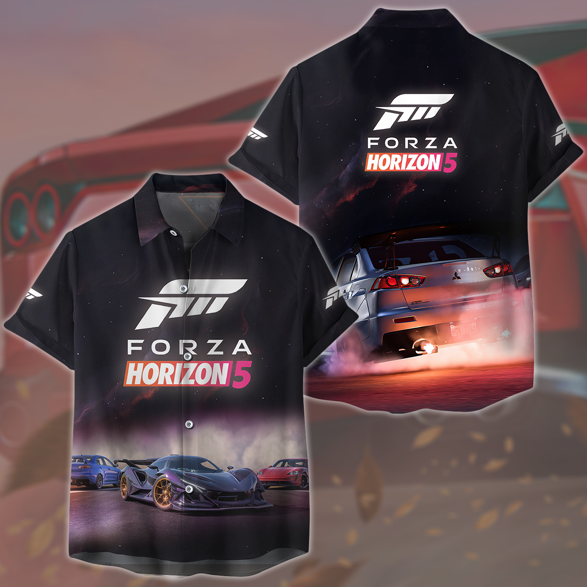Forza Horizon 5 Video Game All Over Printed T-shirt Tank Top Zip Hoodie Pullover Hoodie Hawaiian Shirt Beach Shorts Joggers