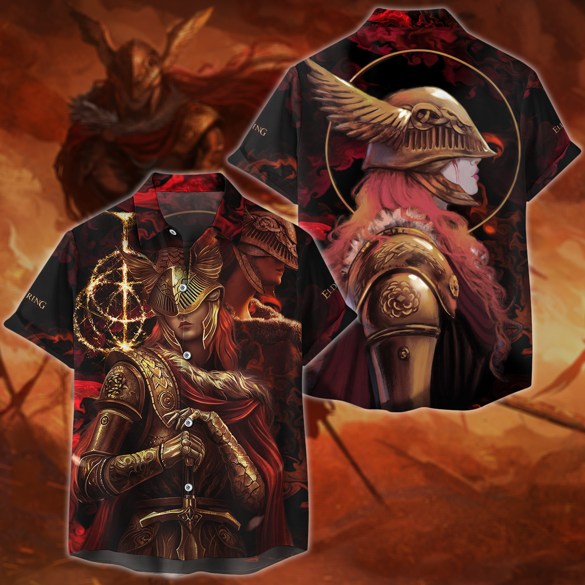 Elden Ring Malenia Blade of Miquella Video Game 3D All Over Print T-shirt Tank Top Zip Hoodie Pullover Hoodie Hawaiian Shirt Beach Shorts Jogger Hawaiian Shirt S