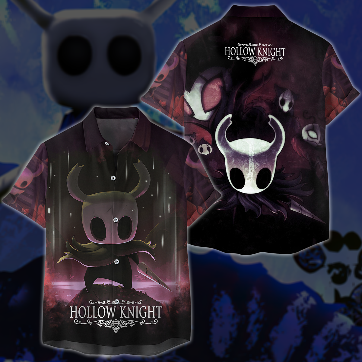Hollow Knight Video Game 3D All Over Printed T-shirt Tank Top Zip Hoodie Pullover Hoodie Hawaiian Shirt Beach Shorts Jogger Hawaiian Shirt S