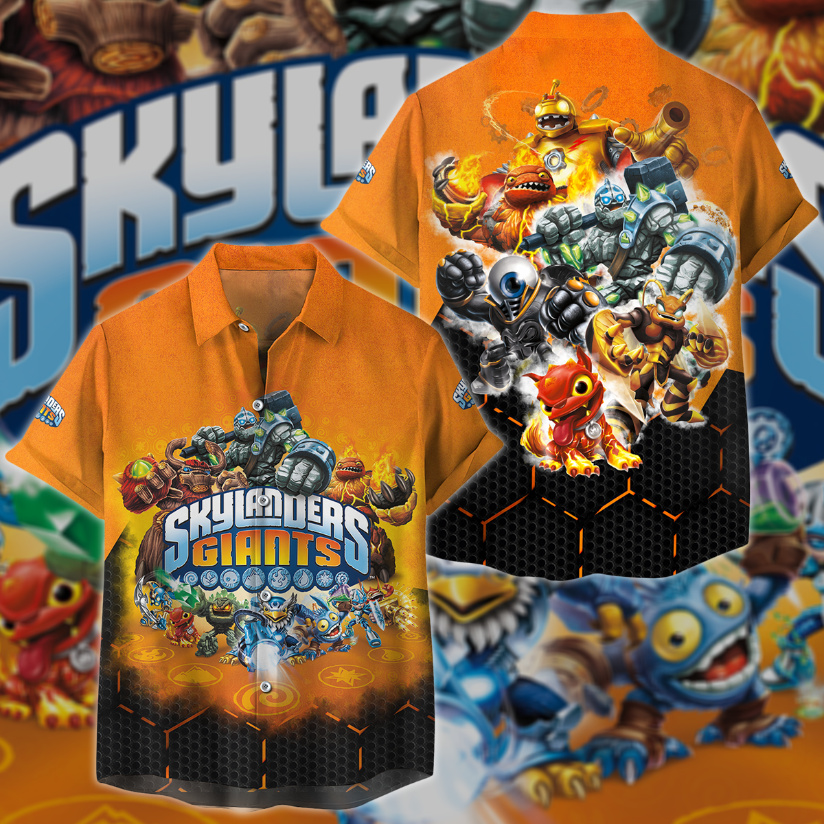 Skylanders Giants Video Game 3D All Over Print T-shirt Tank Top Zip Hoodie Pullover Hoodie Hawaiian Shirt Beach Shorts Jogger Hawaiian Shirt S