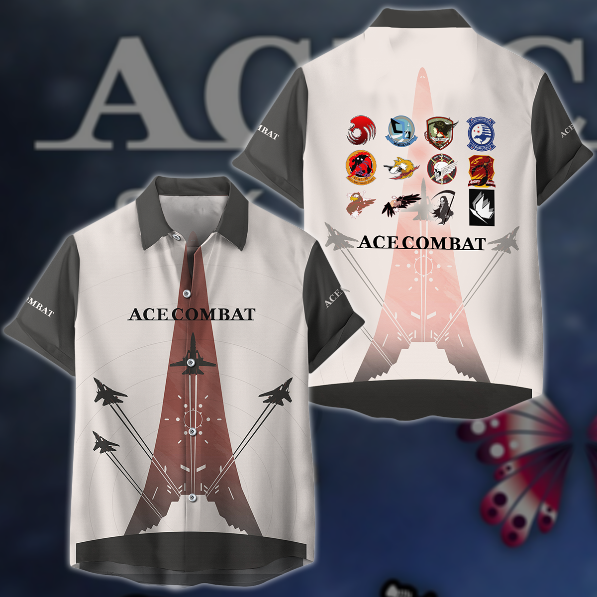 Ace Combat Video Game 3D All Over Printed T-shirt Tank Top Zip Hoodie Pullover Hoodie Hawaiian Shirt Beach Shorts Joggers Hawaiian Shirt S