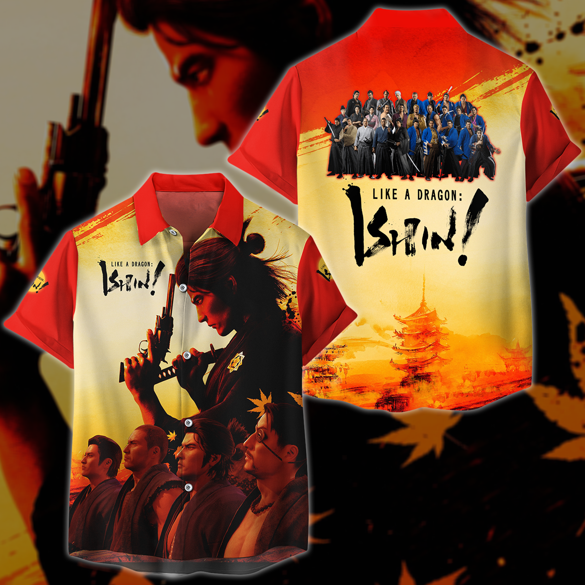 Like a Dragon: Ishin! Video Game 3D All Over Printed T-shirt Tank Top Zip Hoodie Pullover Hoodie Hawaiian Shirt Beach Shorts Jogger Hawaiian Shirt S