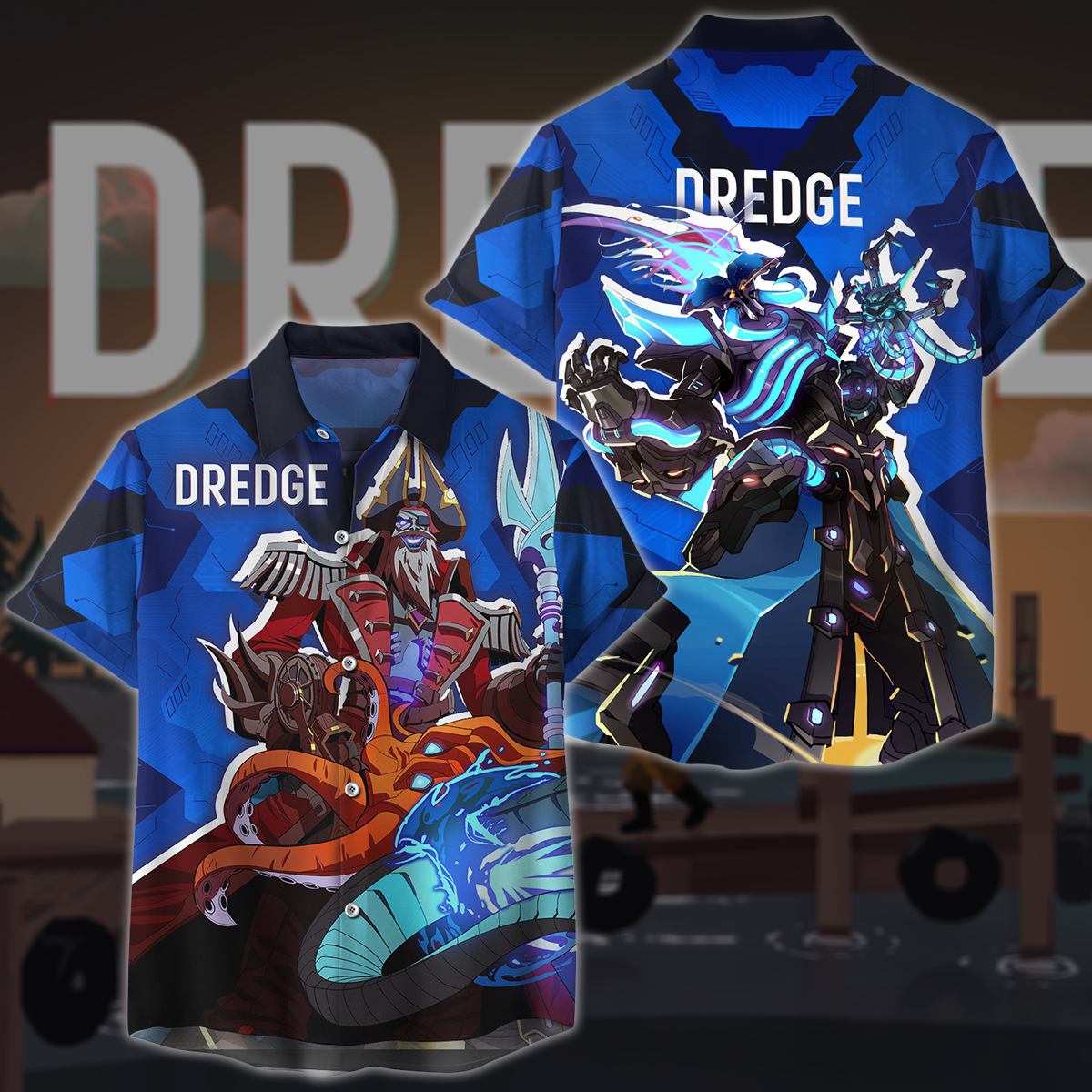 DREDGE Video Game 3D All Over Printed T-shirt Tank Top Zip Hoodie Pullover Hoodie Hawaiian Shirt Beach Shorts Jogger Hawaiian Shirt S