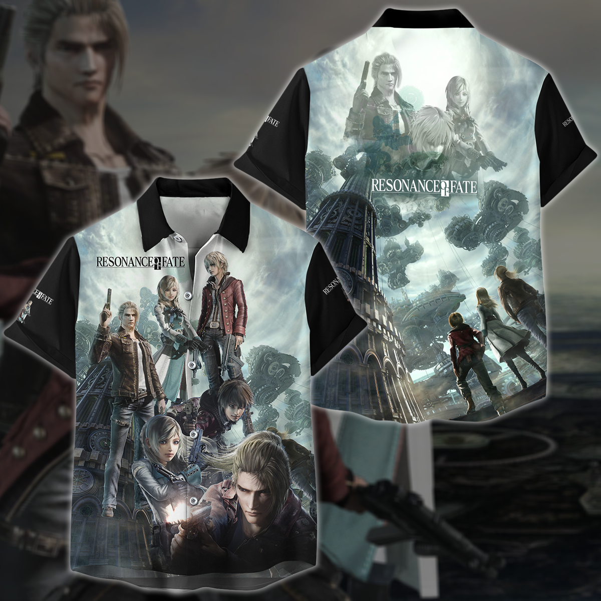 Resonance of Fate Video Game 3D All Over Printed T-shirt Tank Top Zip Hoodie Pullover Hoodie Hawaiian Shirt Beach Shorts Jogger Hawaiian Shirt S