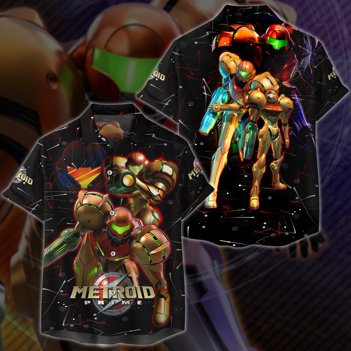 Metroid Prime Remastered Video Game 3D All Over Printed T-shirt Tank Top Zip Hoodie Pullover Hoodie Hawaiian Shirt Beach Shorts Jogger Hawaiian Shirt S